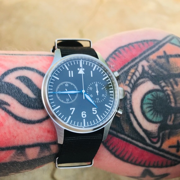 (Sold) Escapement flieger chrono - Picture 3 of 3